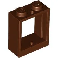 Window 1 x 2 x 2 Flat Front / Reddish Brown