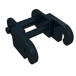 Technic Link, Reinforced, with Beveled Edge / Black