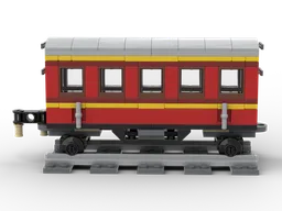 76423-1 4-Wide Hogwarts Express Passenger Car without Harry Potter parts