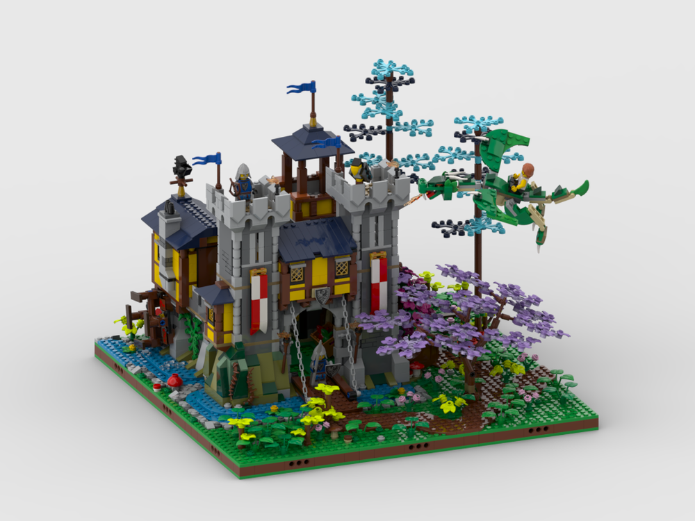 Lego 48X48 Display for set 31120 Medieval Castle