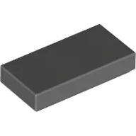 Tile 1 x 2 with Groove / Dark Bluish Gray