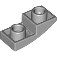 Brick Curved Inverted 2 x 1 / Light Bluish Gray