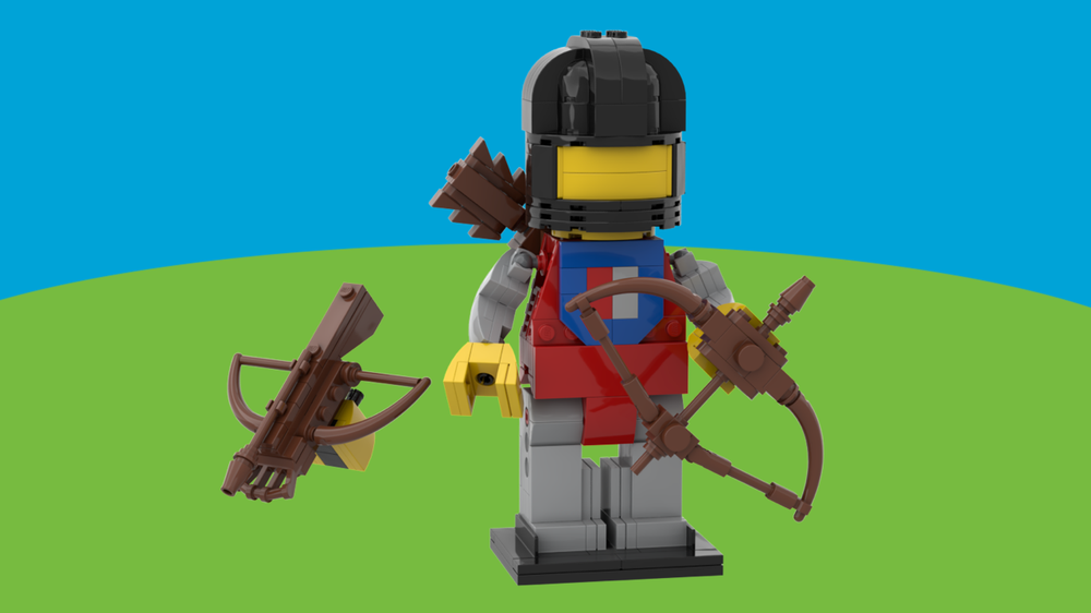 Lego Classic Castle Knight Reimagined: Upscaled Medium-Sized Figure (Brick Built)