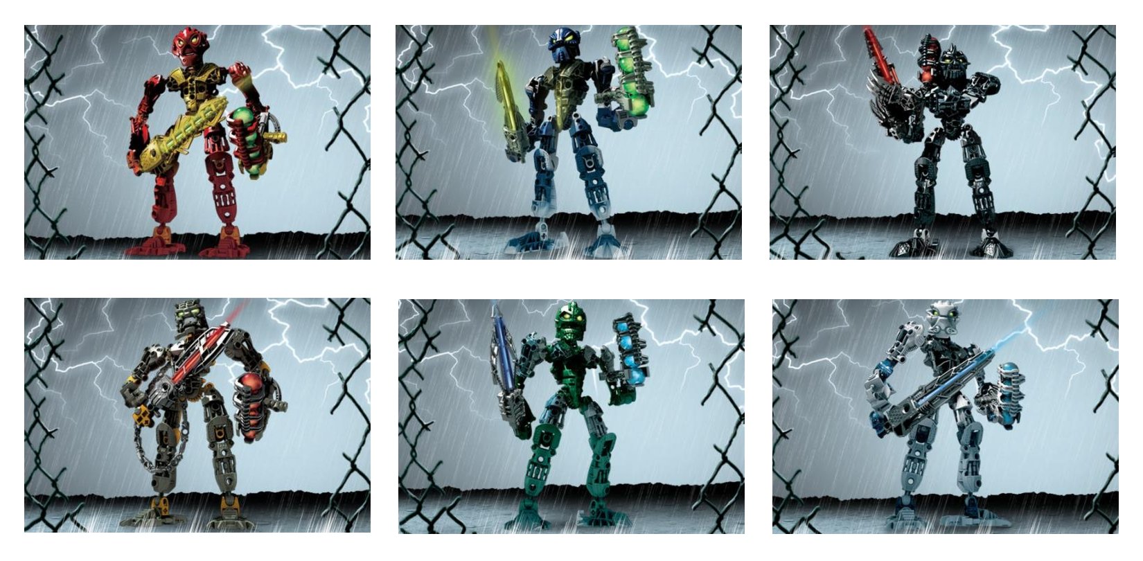 Lego Toa Inika Collection (8727 8728 8729 8730 8731 8732)