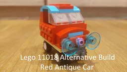 11018 Red Antique Car