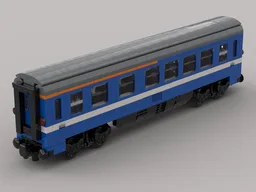 First and second class Eurofima wagon ABvmz from the German Federal Railroad