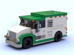 Armored Cash Transport $$$ in minifig scale (inspired