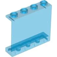 Panel 1 x 4 x 3 [Hollow Studs] / Trans-Dark Blue