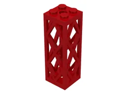 Support 2 x 2 x 5 Lattice Pillar, Complete Assembly