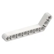 Technic Beam 1 x 9 Bent (7 - 3) Thick / White