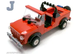 Red 4x4 Jeep