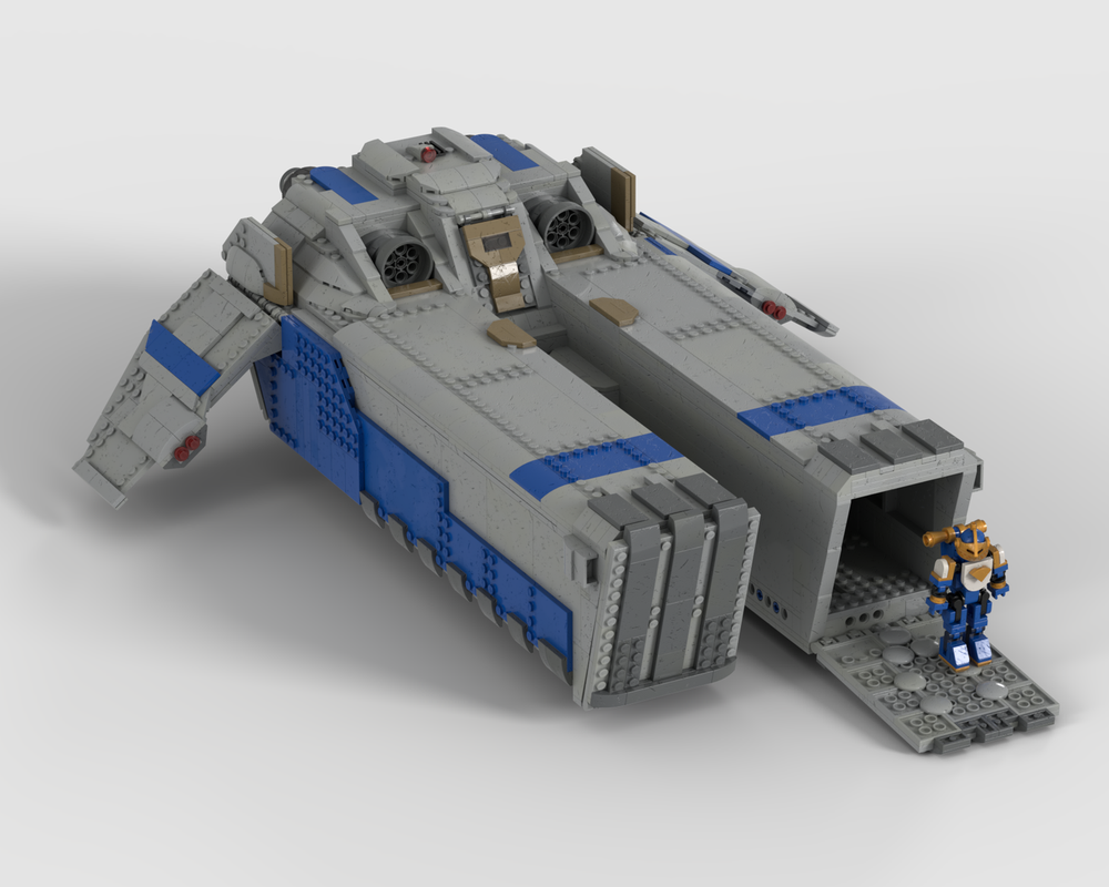 Lego Space Marine Caestus Assault ramp (+ MkII Space Marine of the Ultramarines)