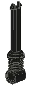 Technic Shock Absorber 9.5L, Piston Rod