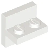 Bracket 2 x 2 with 1 x 2 Vertical Studs / White