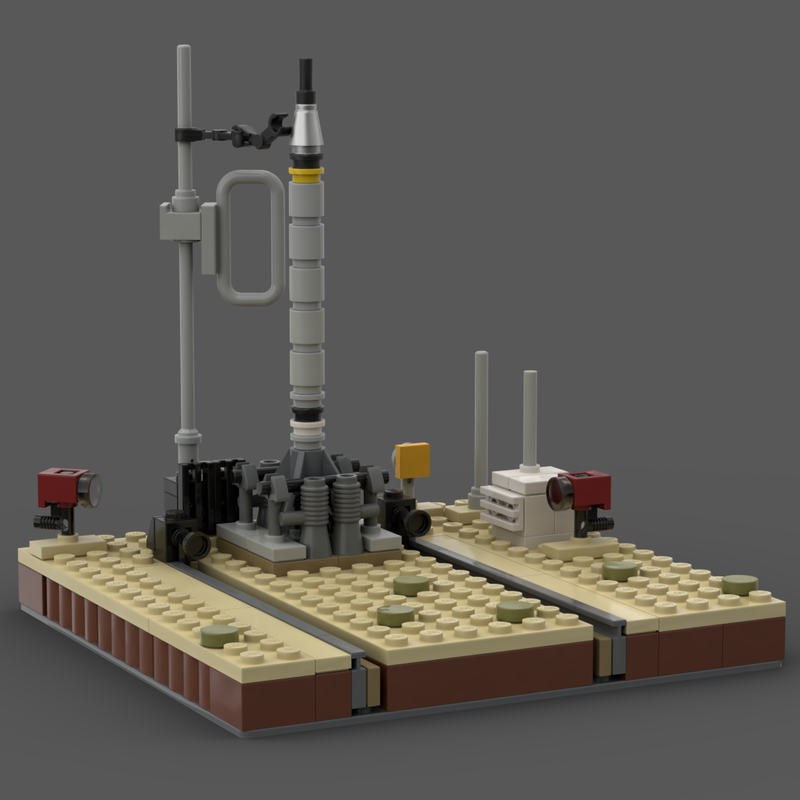 Lego Black Knight (at Woomera LA-5A) [1:110]