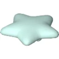 Clikits Icon, Star 2 x 2 Small with Pin [Frosted] / Aqua
