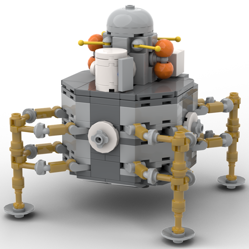 Lego Eyes turned skyward - Artemis Crew Lunar Lander (1:110)