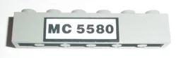 Brick 1 x 6 with Black 'MC 5580' Pattern (Sticker) - Set 5580