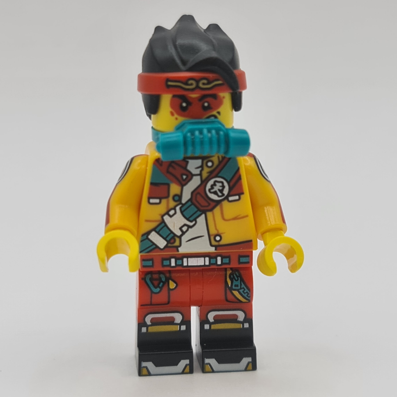 Lego Monkie Kid, Bright Light Orange Jacket, Breathing Apparatus