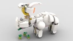 Rhino and Friend (LEGO 31133 Alternate)