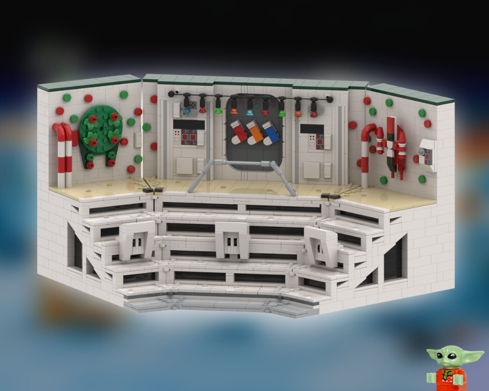 Lego Christmas on the Home One - Christmas Minifigures Display Stand