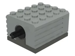 Motor, 9V 5 x 4 x 2 1/3, Dark Gray Bottom