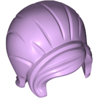 Lego Hair Beehive Style with Sideways Fringe / Lavender