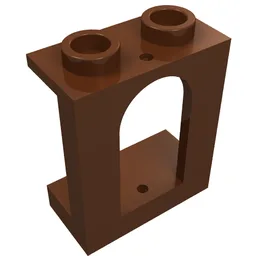Window 1 x 2 x 2 Castle / Reddish Brown