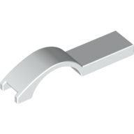 Lego Wheel Arch, Mudguard 1 x 4 1/2 / White