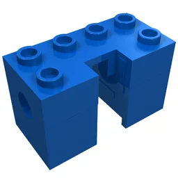 Technic Rack Winder [Complete Assembly] / Blue