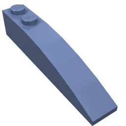Brick Curved 6 x 1 / Sand Blue