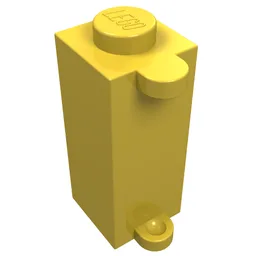 Brick Special 1 x 1 x 2 with Shutter Holder / Yellow