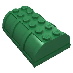 Trunk / Chest Lid 4 x 6 x 1 2/3 / Green