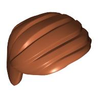 Lego Hair Combed Sideways / Dark Orange