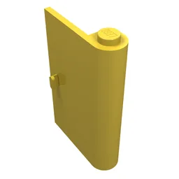 Door 1 x 3 x 4 Right / Yellow