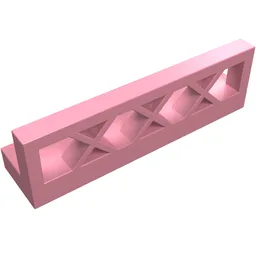 Fence Lattice 1 x 4 x 1 / Pink
