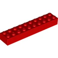 Brick 2 x 10 / Red