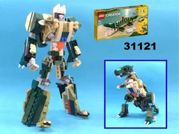 Transformer King Grimlock/Dinosaur from LEGO Creator set 31121: Crocodile