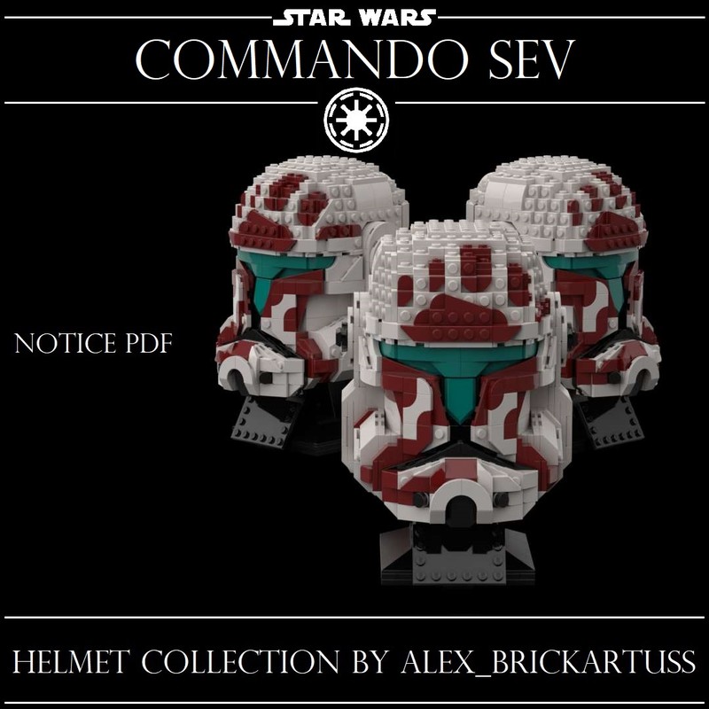 Lego Helmet clone commando Sev