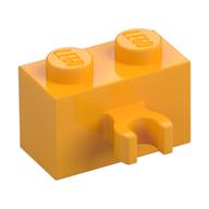 Lego Brick Special 1 x 2 with Vertical Clip [Open O Clip] / Bright Light Orange