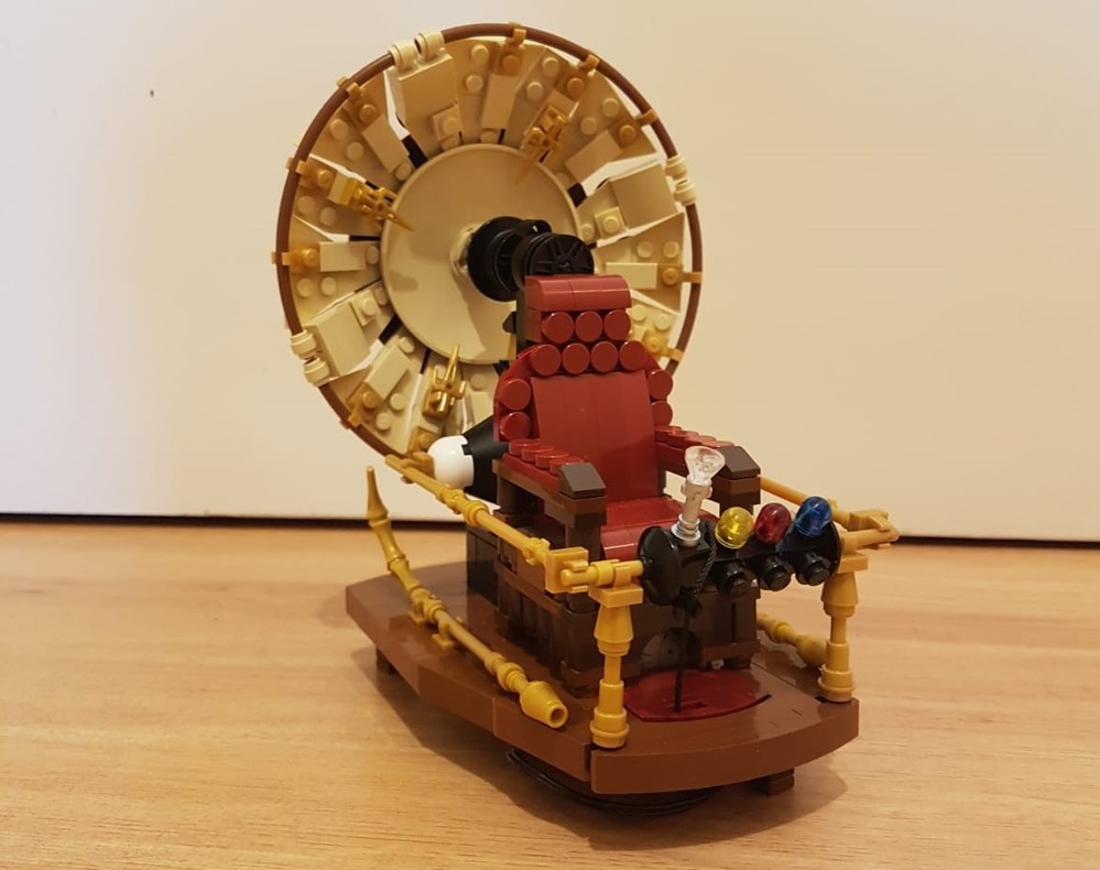 Lego The Time Machine with 9V motor or winding motor