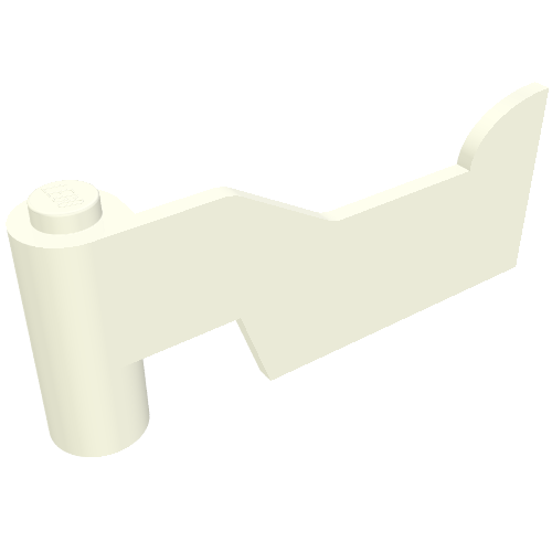 Lego Fabuland, Door 1 x 6 x 2 Left / White