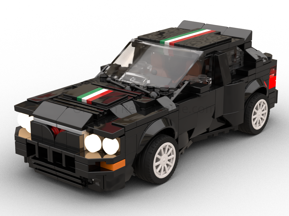 Lego Lancia Delta-BACK in BLACK (LiTE Compatible)