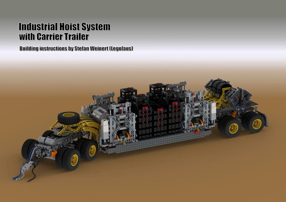 Lego Industrial Hoist System with Carrier Trailer