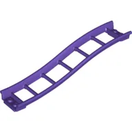 Vehicle Track, Roller Coaster Ramp Small, 3 Bricks Elevation / Dark Purple