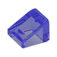 Brick Sloped 30° 1 x 1 x 2/3 (Cheese Slope) / Trans-Purple