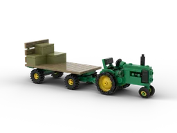 Early John Deere & Hay Cart