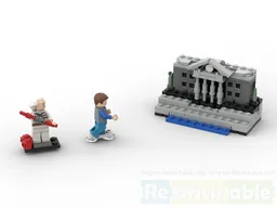 77256 Clock tower and hoverboard chase