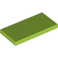 Tile 2 x 4 with Groove / Lime