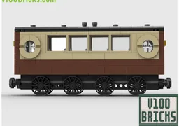 Pullman style train with carriages